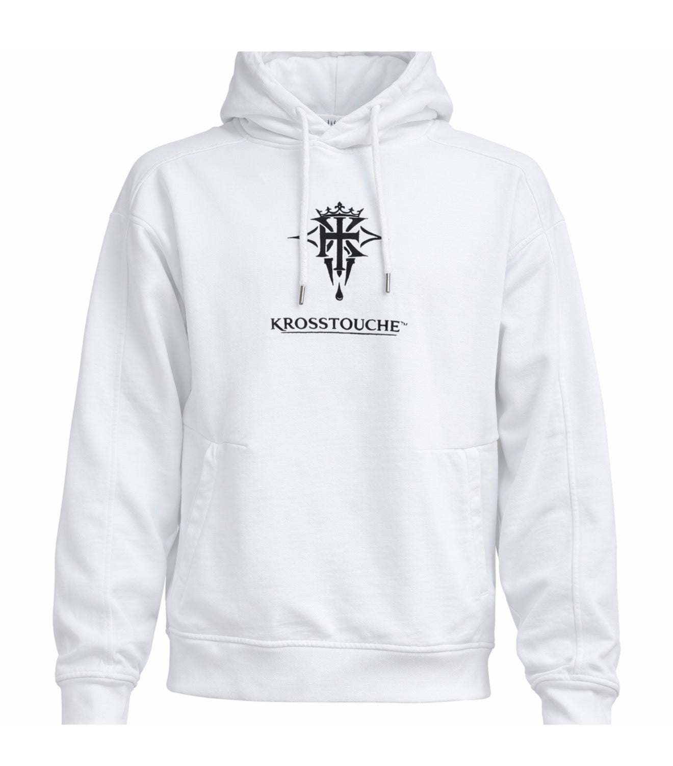 KROSSTOUCHE® Signature Crest Hoodie – Optic White